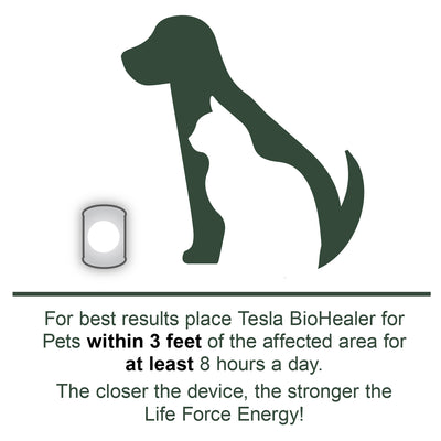 Pets 2.0 |のためのTesla BioHealer™|ライフフォースエネルギーであなたのペットの携帯性の健康を充電して修理する